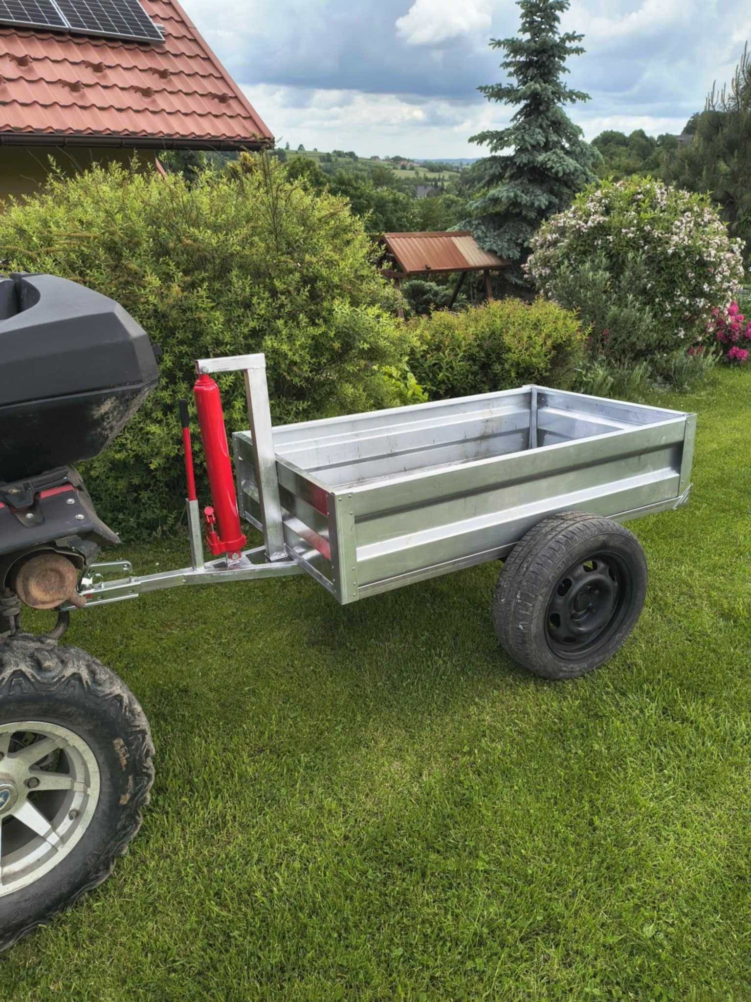 Przyczepka quad/traktorek z siłownikiem