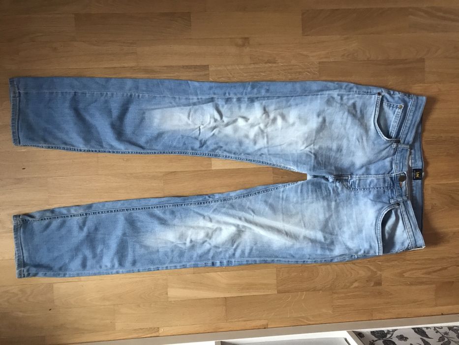 Spodnie jeans Lee z niskim stanem