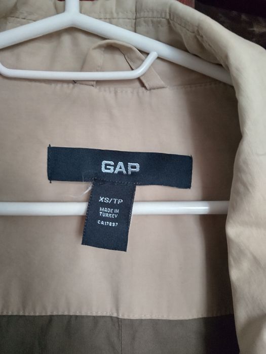 Тренч Gap бежевий плащ пороховик пальто