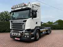 Scania R 450 Bez EGr-u_BDF__436000km__Oś podnoszona_Xenony_Nawigacja_  Centralne smarowanie_Halogeny_Trąby_410_ Nowy Tachoraf