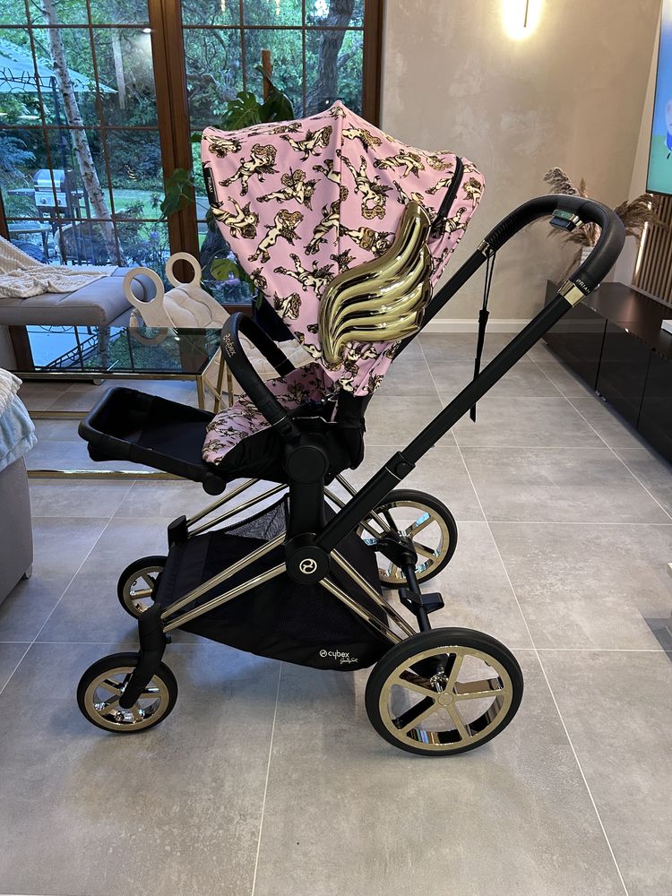 Cybex Priam 2.0 Jeremy Scott Cherubs Pink_Spacerówka*Gondola*Stelaż