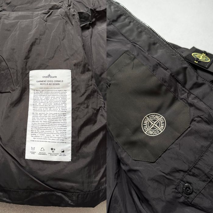 Пуховик Stone Island Nylon Puffer Куртка Зимняя Стон Айленд Черная