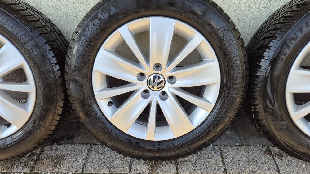Koła felgi aluminiowe 16" VW Sharan 5x112 opony zimowe