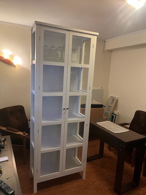 Witryna regał biała oszklona stan idealny Poznań