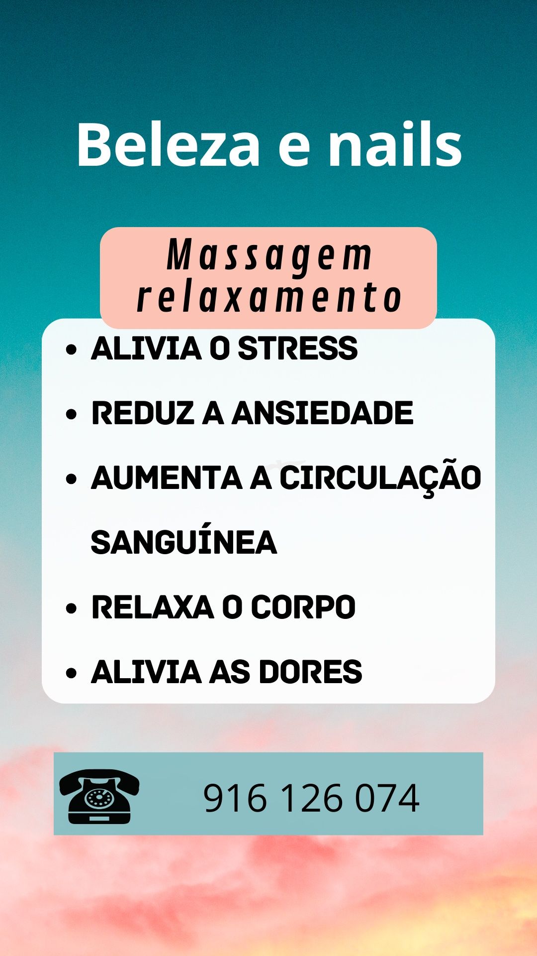 Massagem relaxante...