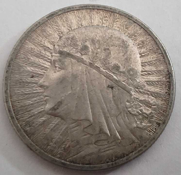 Moneta srebrna Polska 2 złote 1933 zzm srebro ag stara ładna