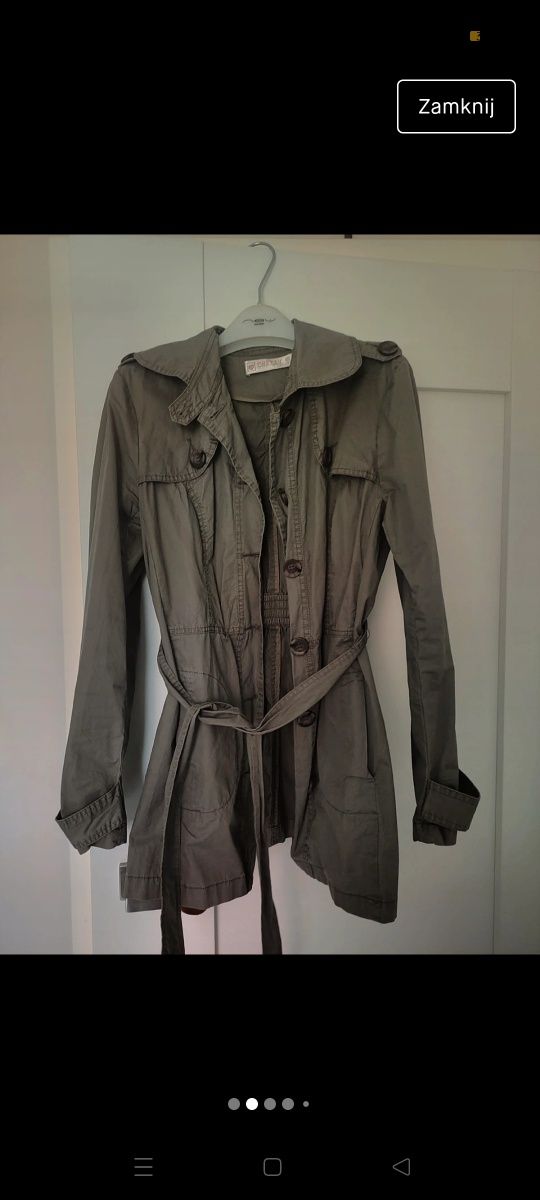 Płaszcz parka khaki