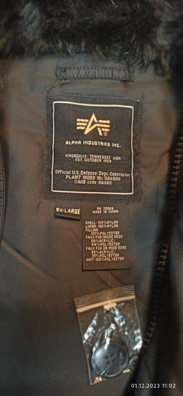 Alaska Alpha Industries 5XL