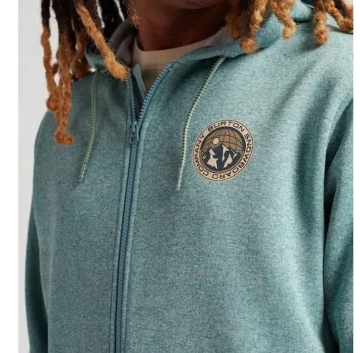 Burton bluza męska Oak pullover snowboard rozpinana na suwak M kaptur