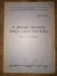 Sprzedam książkę "W sprawie obchodu święta 1 maja"