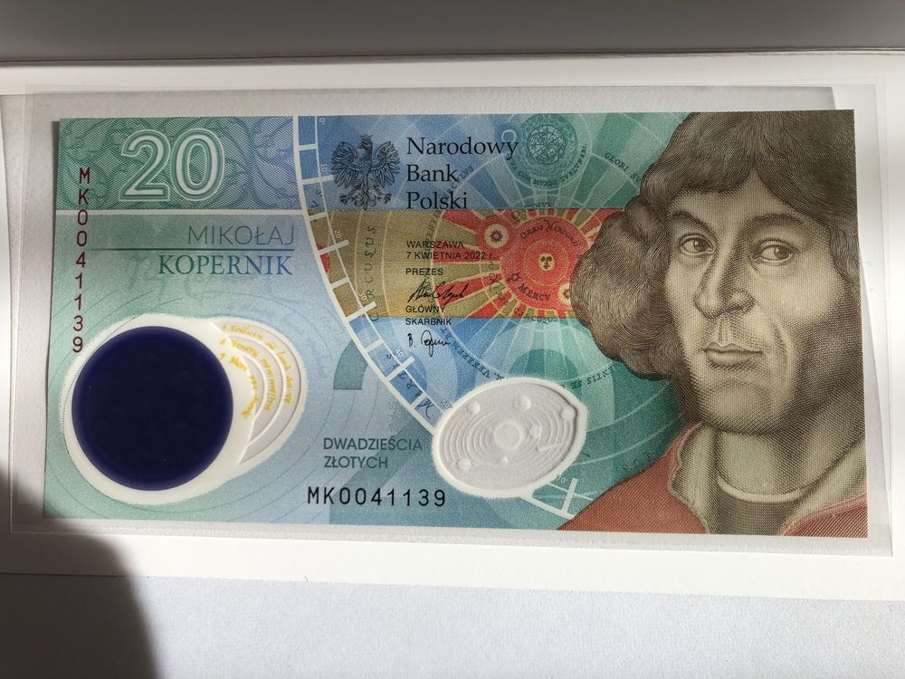 Banknot kolekcjonerski 20 zł Mikołaj Kopernik