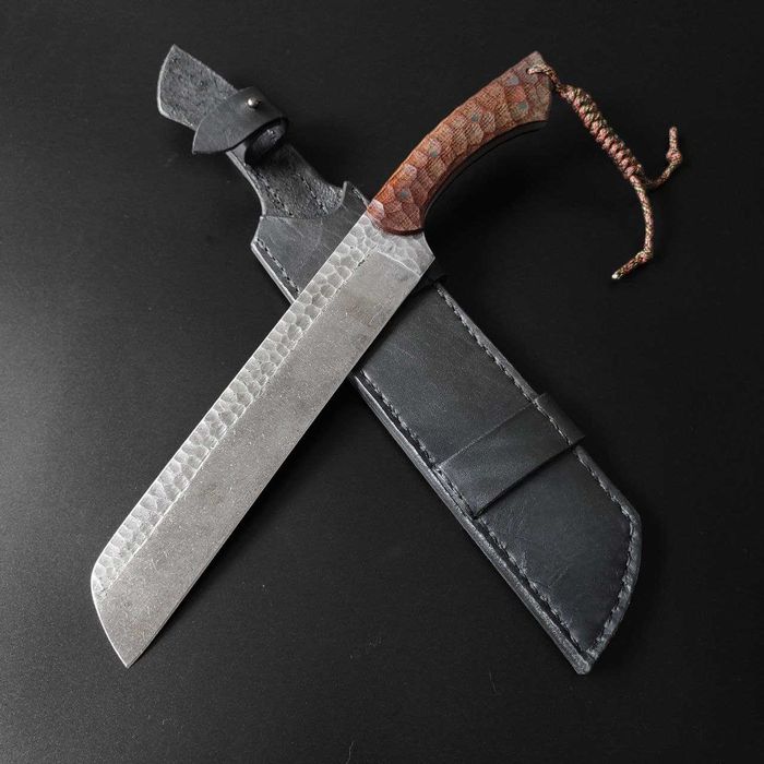 Ніж кований (сталь ШХ15), кукрі, кукри, мачете, на подарунок кованый