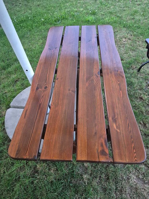 Stół ogrodowy biesiadny drewniany