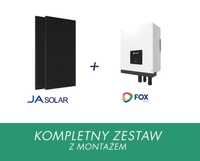 ZESTAW  panele JA SOLAR 365 Wp FULL BLACK + falownik FOX Ess 10 kW