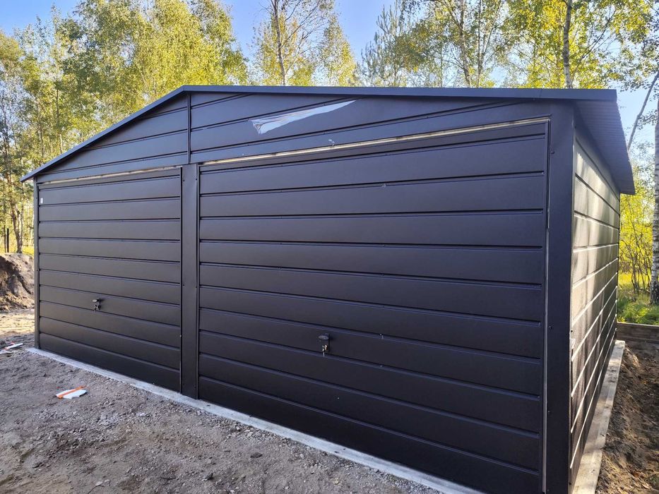 Garaż 6x5 Blacha Ocynk + Antracyt w NISKIEJ CENIE