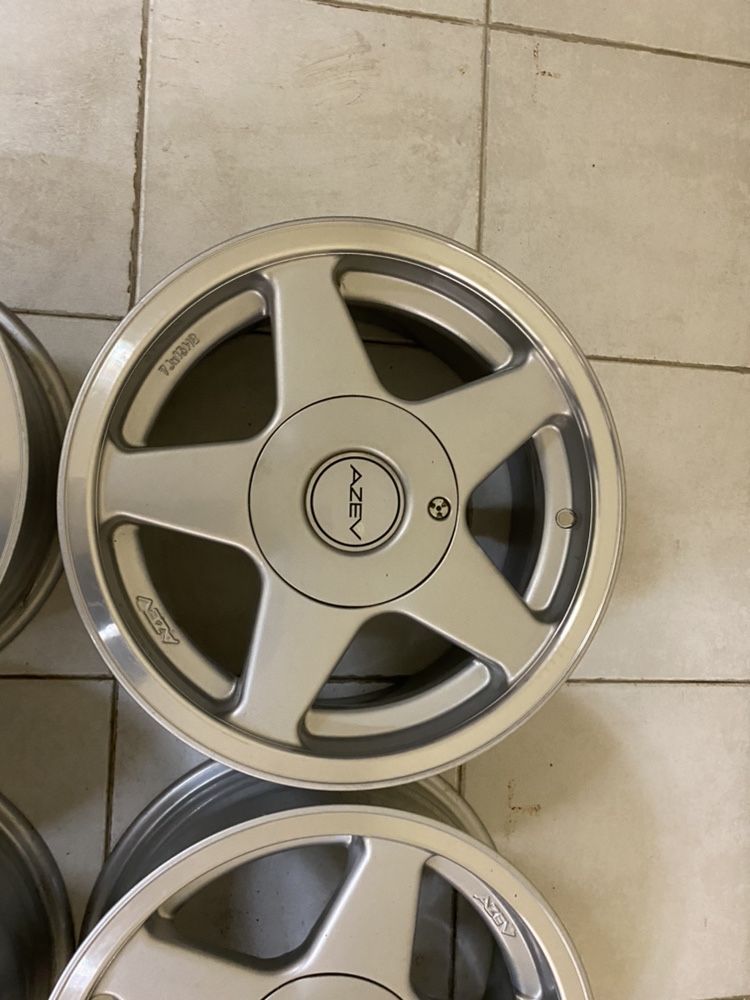 Jantes 15” 5x120 AZEV aba bmw classicos antigos com aba polida