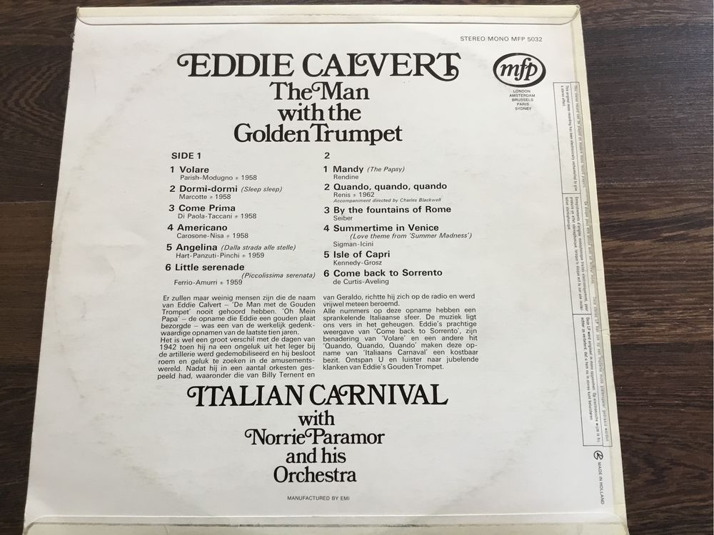 Eddie calvert the man with the golden trumpet winyl