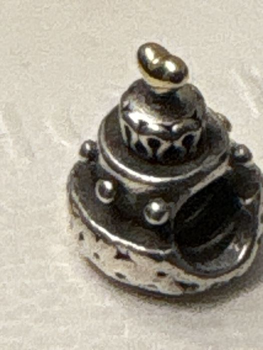 Charms pandora tt stebro 925 i zloto 585