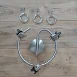 Lampa sufitowa metalowa potrójna
