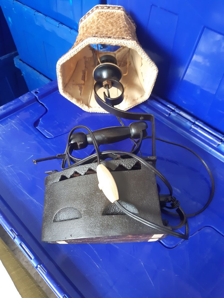 Lampka nocna że starego żelazka wys 50 cm