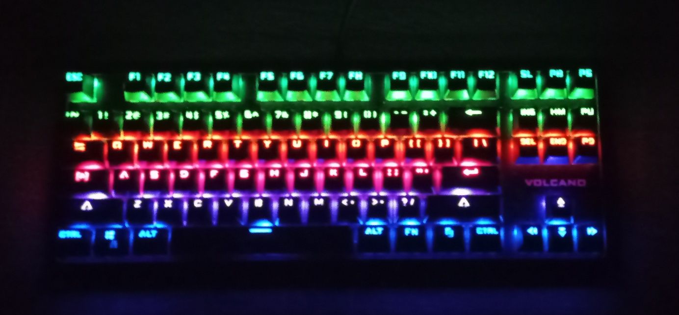 klawiatura mechaniczna modecom volcano lanpart rgb blue