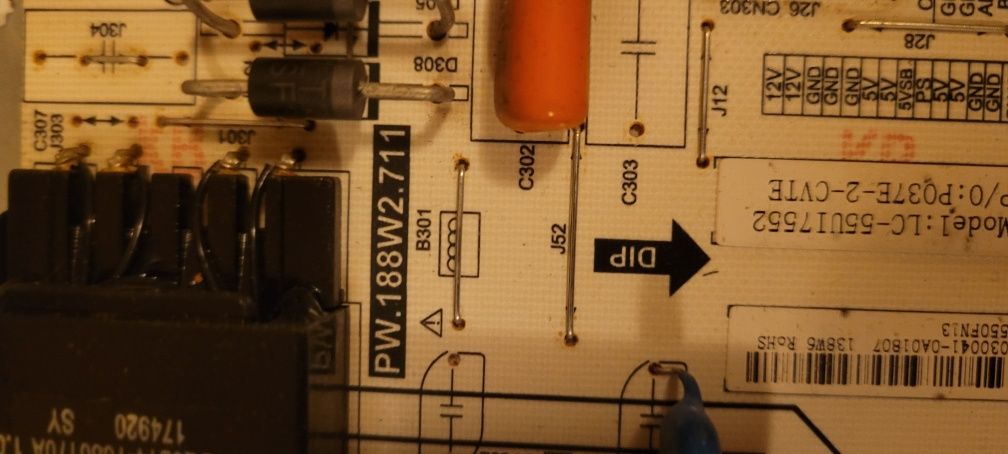 Sharp LC55UI 7552E części