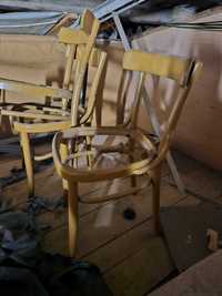 Stelaże krzeseł retro PRL - 4 szt