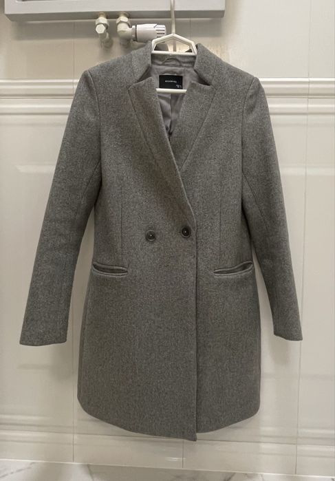 Płaszcz wiosna jesień szary 34, XS