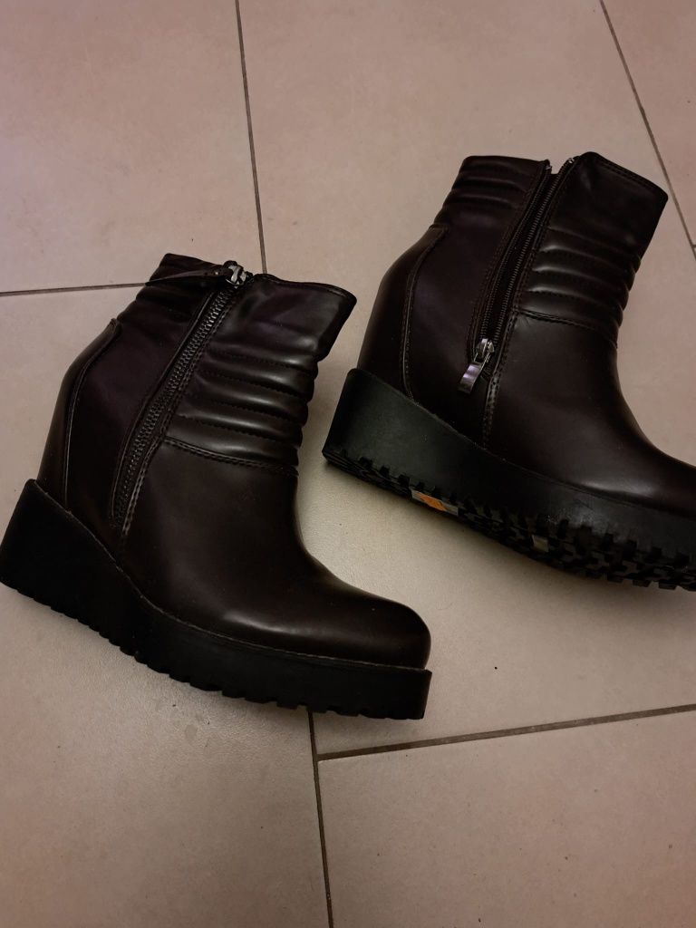 Botki zimowe, nowe buty 40