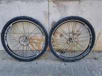 Vendo par de rodas 26  mx com cubos shimano de disco / vbrake
