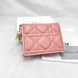 LADY DIOR Lotus Portfel składany na pół Różowy