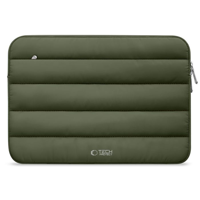 Etui TECH-PROTECT Fluffy DO Laptopa 13-14" Miękka Ochrona Zielone