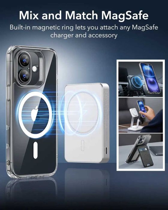 Чехол ESR Classic Hybrid with Halolock для iPhone 16 Pro Max Clear