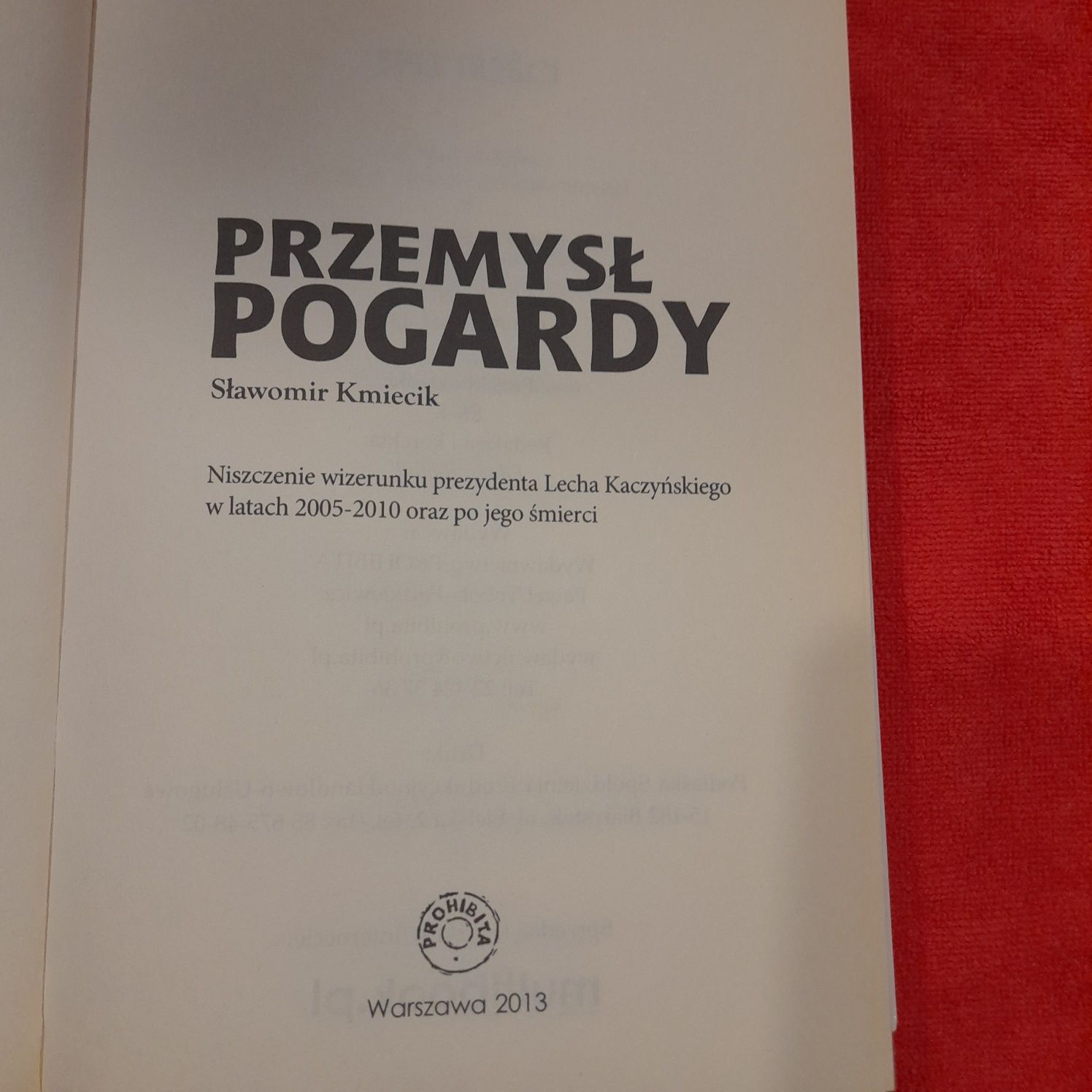 Książka Przemysł Propagandy Sławomir Kmiecik