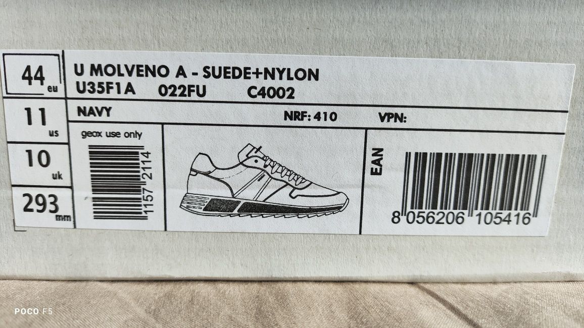 Geox Molveno granatowe sneakersy rozm 44