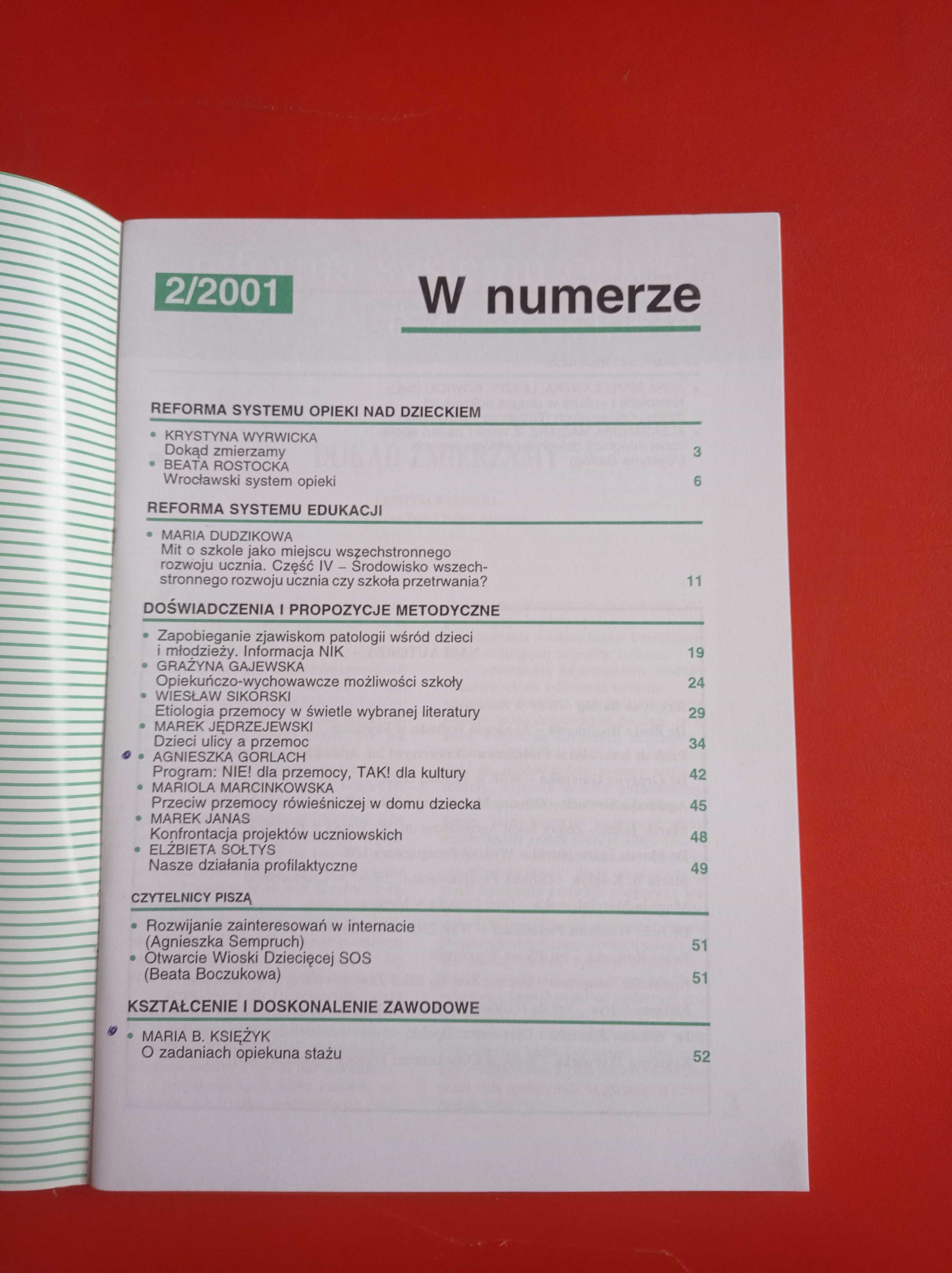 Problemy opiekuńczo-wychowawcze, nr 2/2001, luty 2001