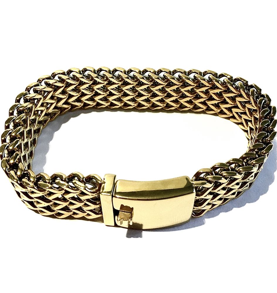Złota męska bransoleta CARTIER•wybita próba 585 pozłacana ogniowo