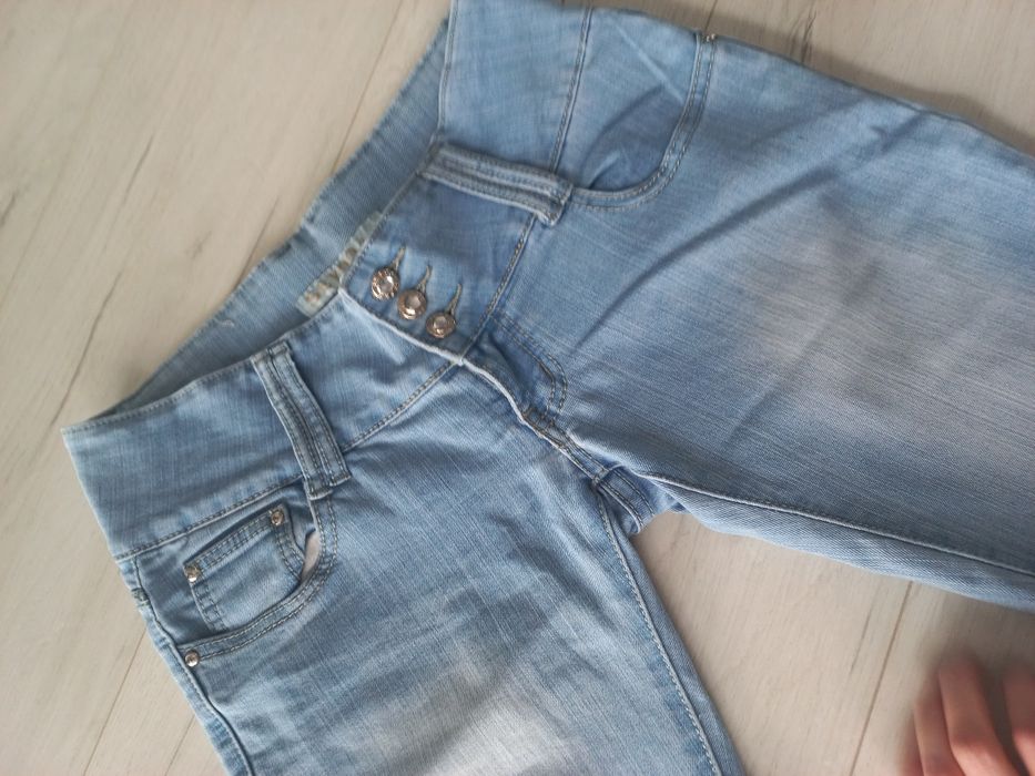 Jeans spodnie proste nogawki L/XL