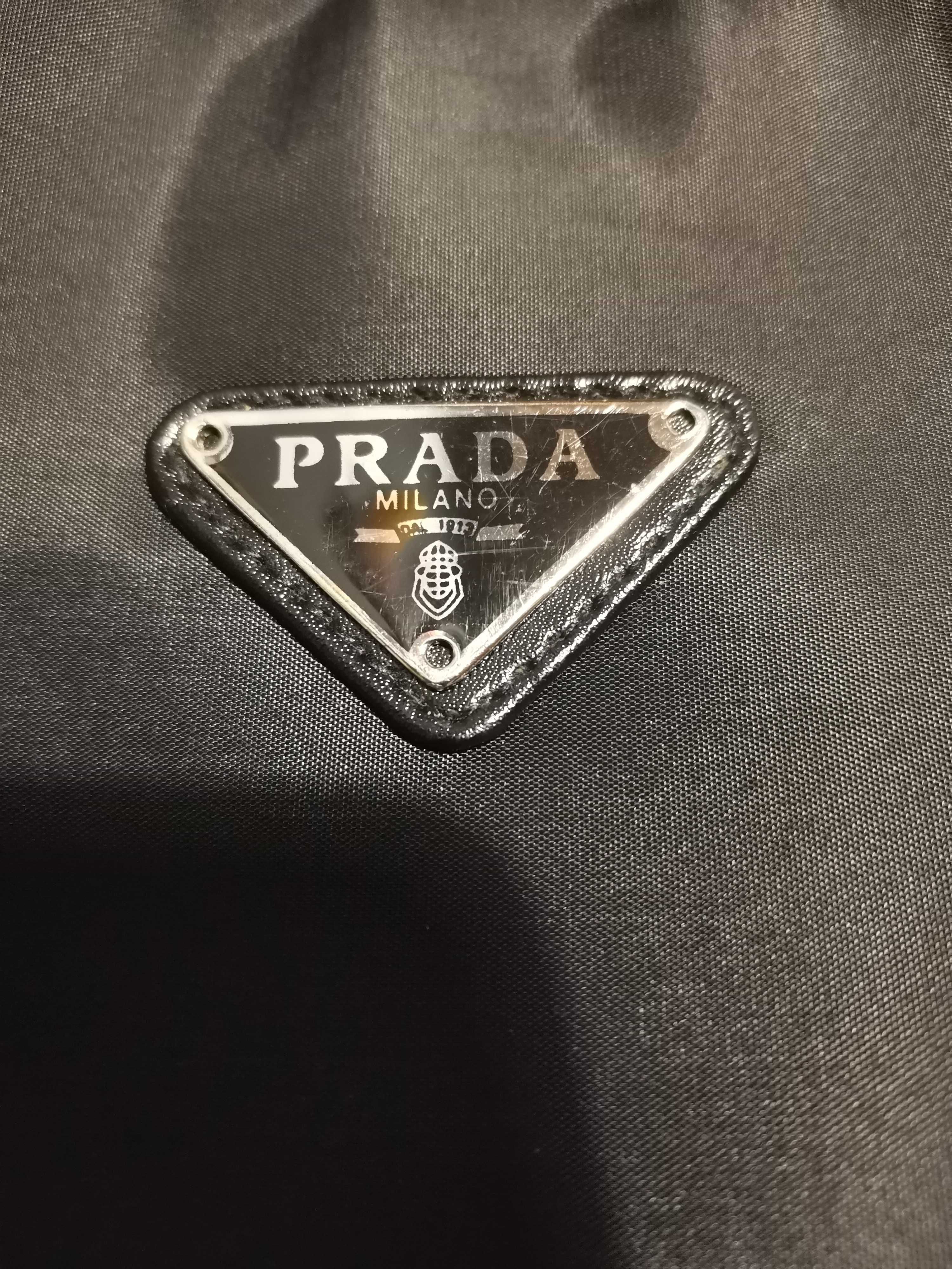 Torebka czarna do ręki PRADA