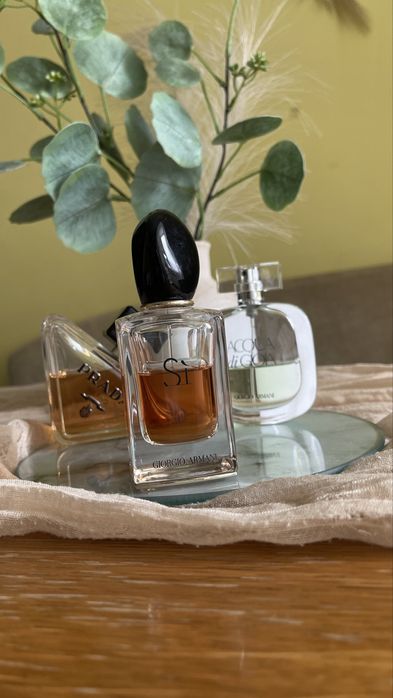 ОРИГІНАЛЬНІ жіночі духи куплені в Швеціі, Giorgio Armani і PRADA
