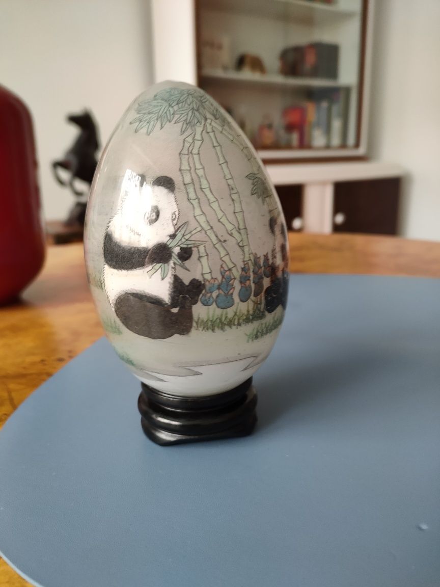 Jajko szklane ręcznie malowana pisanka chińska
