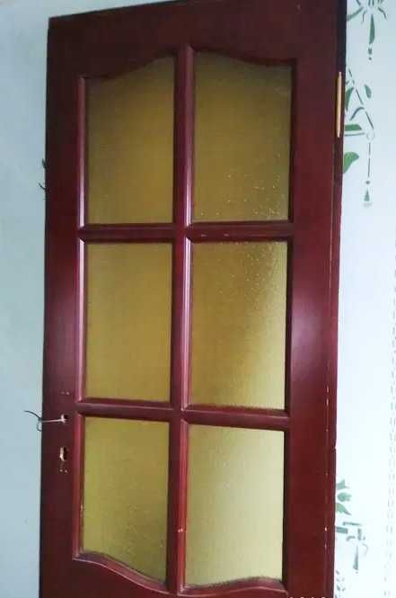 Двері міжкімнатні дерев'яні з масиву сосни, Дверний блок + фурнітура