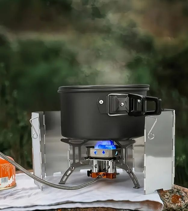 Газовий пальник на 3 комфорки 6800вт.
