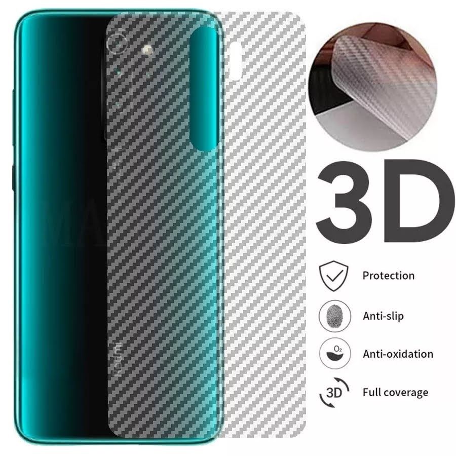 3D карбон защитные плёнки для телефонов марки Xiaomi, Poco, Re