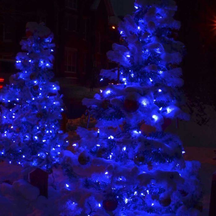 Lampki choinkowe światełka Zewnętrzne, Wewnętrzne 500 LED niebieskie