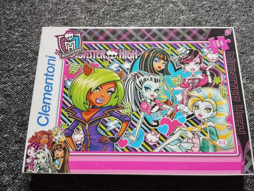 Puzzle Monster High 104 elementy Clementoni