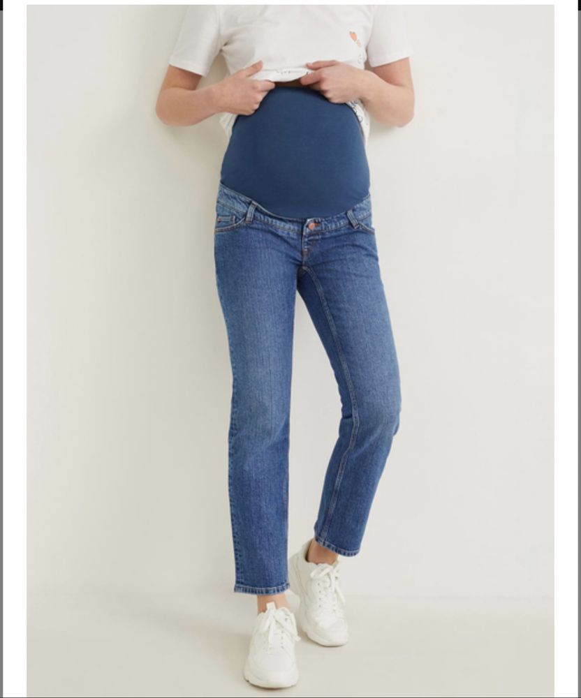 Джинси для вагітних Slim Fit C&A GD-00069040 40 Сині