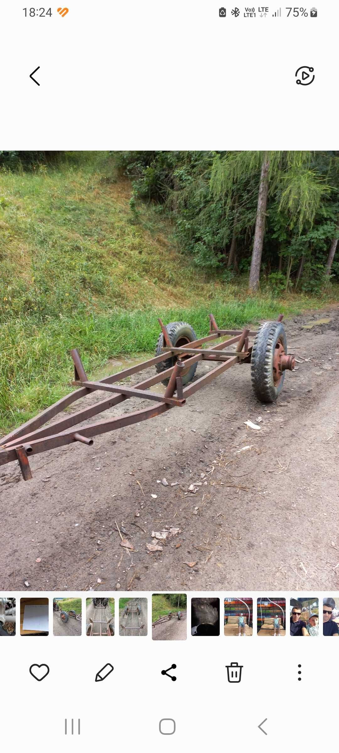 Rama przyczepy baza pod baloty.