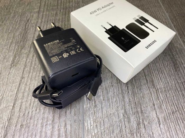 Швидкий зарядний пристрій Samsung Super Fast EP-TA845, 45Вт