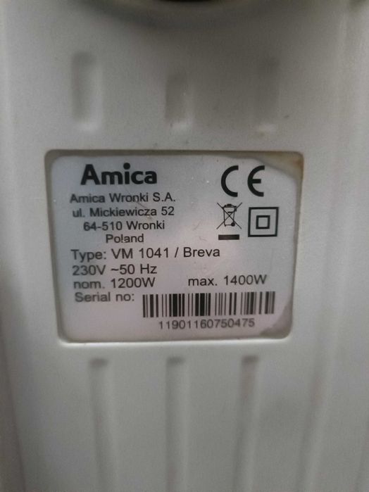 odkurzacz amica 1400w